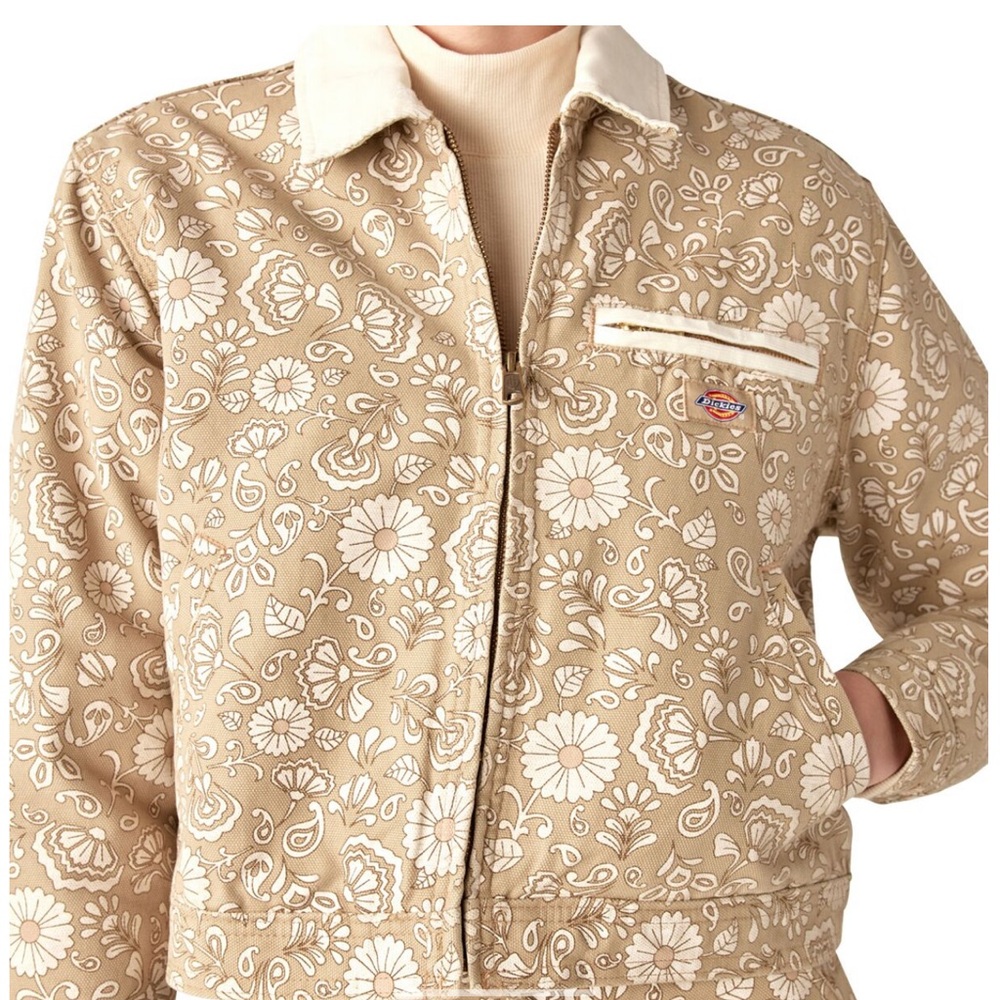 Dickies Ellis Jacket, float on canvas light base, women’s M, NWT